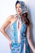 Tropical Scarf - Teal and Pink